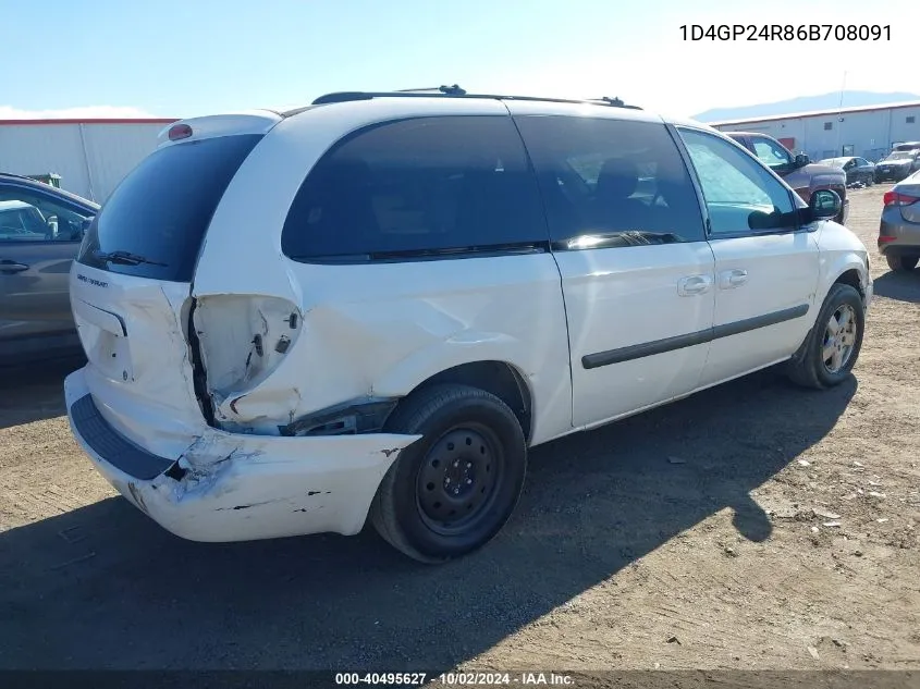 1D4GP24R86B708091 2006 Dodge Grand Caravan