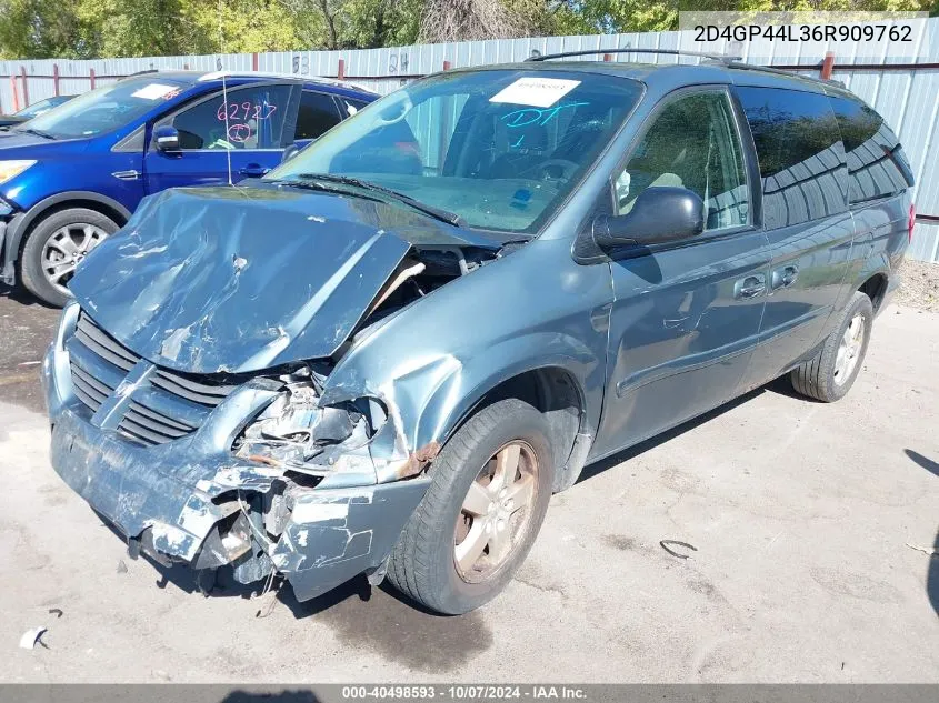 2006 Dodge Grand Caravan Sxt VIN: 2D4GP44L36R909762 Lot: 40498593