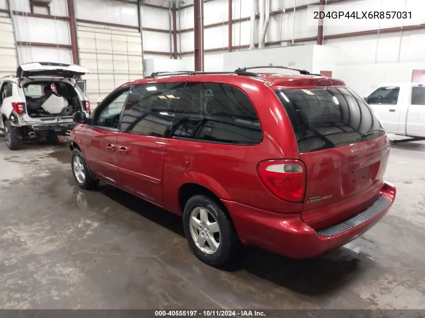 2006 Dodge Grand Caravan Sxt VIN: 2D4GP44LX6R857031 Lot: 40555197