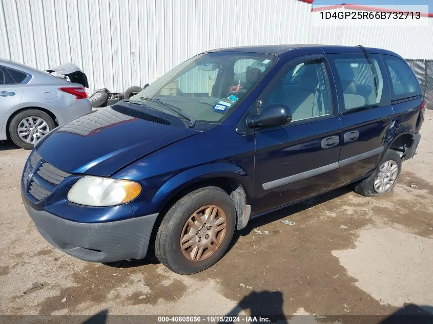 2006 Dodge Caravan Se VIN: 1D4GP25R66B732713 Lot: 40605656