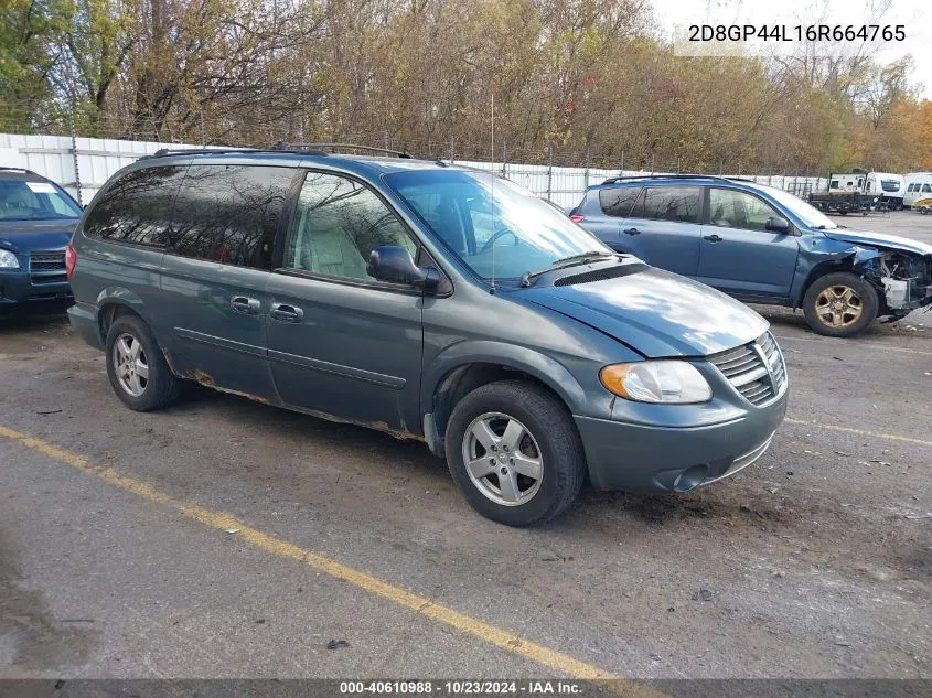 2D8GP44L16R664765 2006 Dodge Grand Caravan Sxt