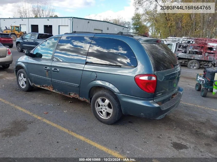 2D8GP44L16R664765 2006 Dodge Grand Caravan Sxt