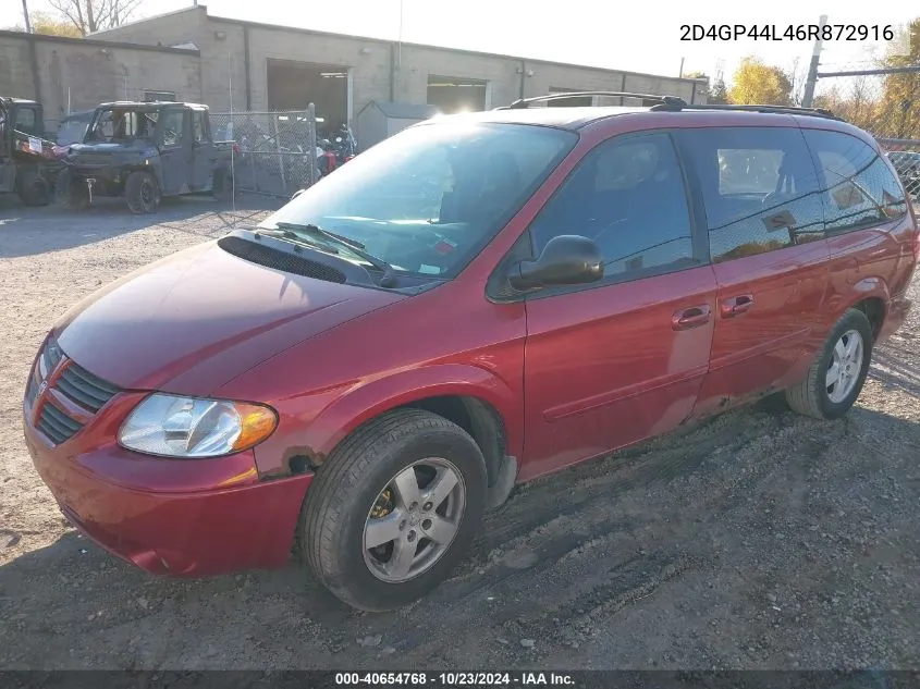 2D4GP44L46R872916 2006 Dodge Grand Caravan Sxt