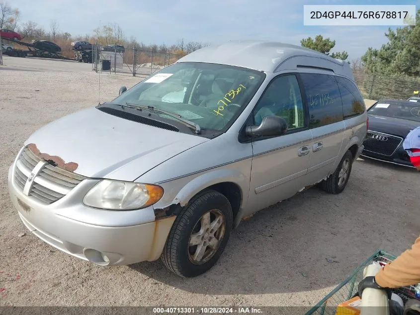 2D4GP44L76R678817 2006 Dodge Grand Caravan Sxt