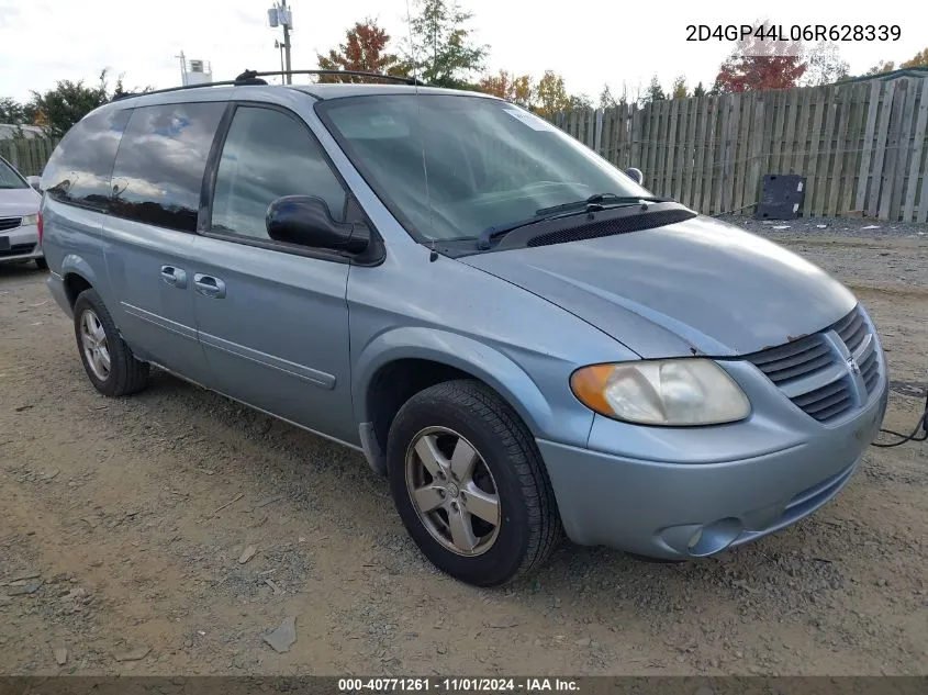 2006 Dodge Grand Caravan Sxt VIN: 2D4GP44L06R628339 Lot: 40771261