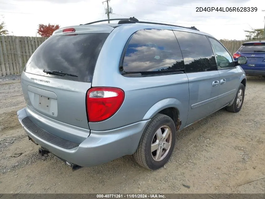 2006 Dodge Grand Caravan Sxt VIN: 2D4GP44L06R628339 Lot: 40771261