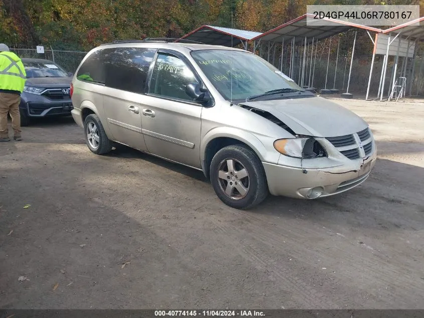 2D4GP44L06R780167 2006 Dodge Grand Caravan Sxt