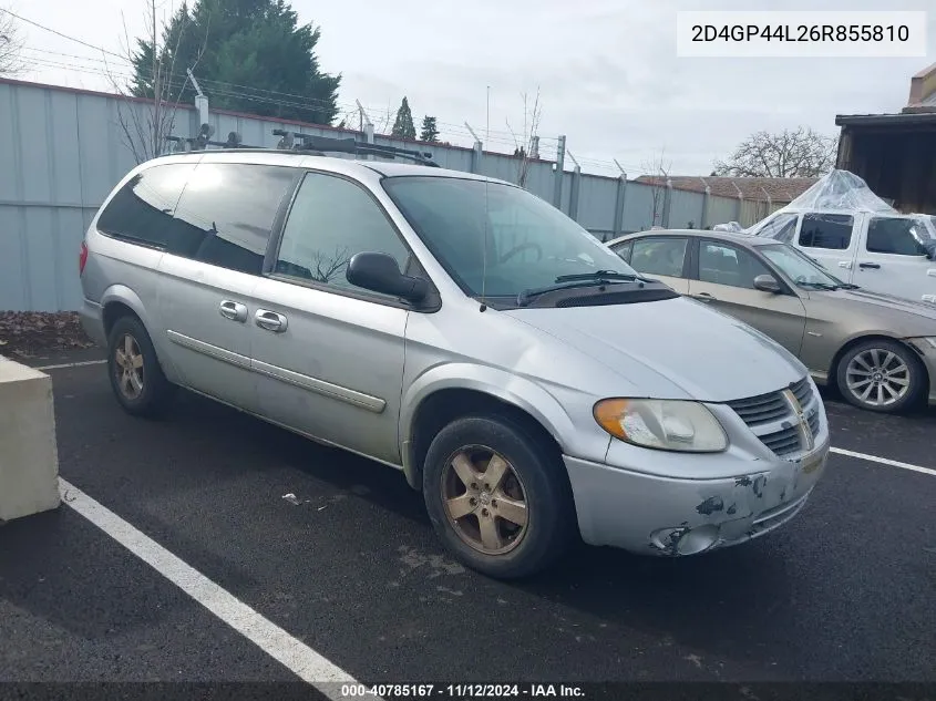 2D4GP44L26R855810 2006 Dodge Grand Caravan Sxt