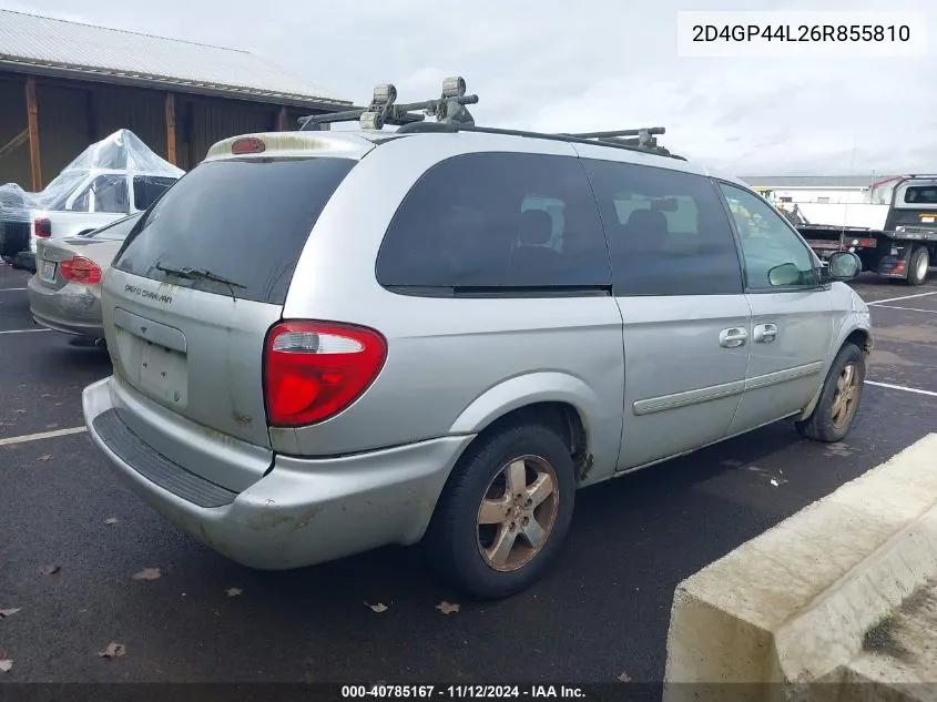 2D4GP44L26R855810 2006 Dodge Grand Caravan Sxt