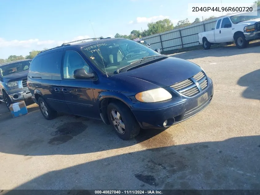 2D4GP44L96R600720 2006 Dodge Grand Caravan Sxt