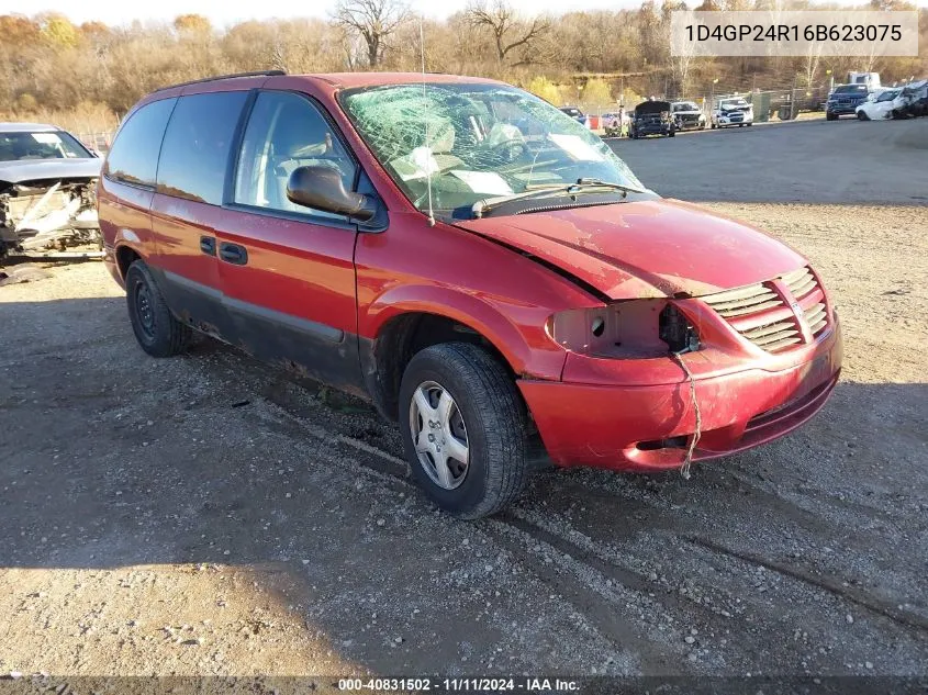 2006 Dodge Grand Caravan Se VIN: 1D4GP24R16B623075 Lot: 40831502