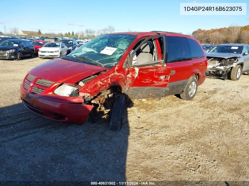 2006 Dodge Grand Caravan Se VIN: 1D4GP24R16B623075 Lot: 40831502