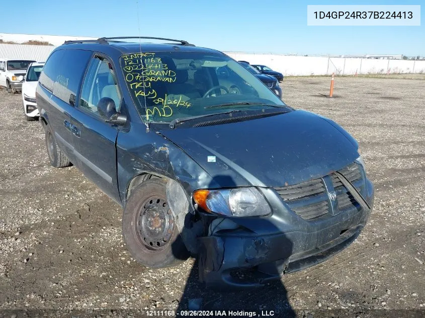 2007 Dodge Grand Caravan Se VIN: 1D4GP24R37B224413 Lot: 12111168