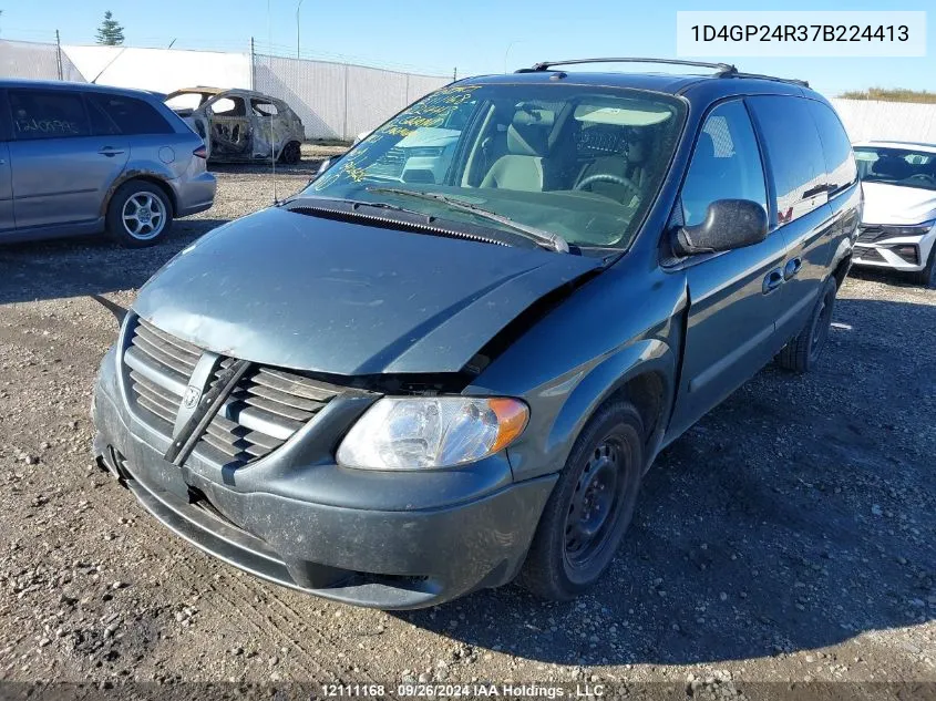 2007 Dodge Grand Caravan Se VIN: 1D4GP24R37B224413 Lot: 12111168