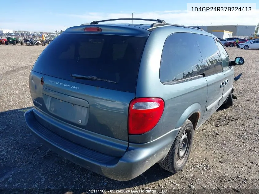 2007 Dodge Grand Caravan Se VIN: 1D4GP24R37B224413 Lot: 12111168