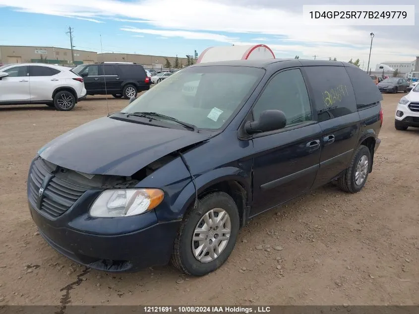 2007 Dodge Caravan Se VIN: 1D4GP25R77B249779 Lot: 12121691