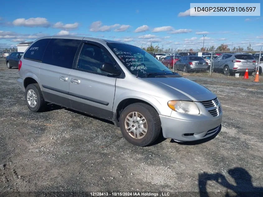 2007 Dodge Caravan VIN: 1D4GP25RX7B106597 Lot: 12128413