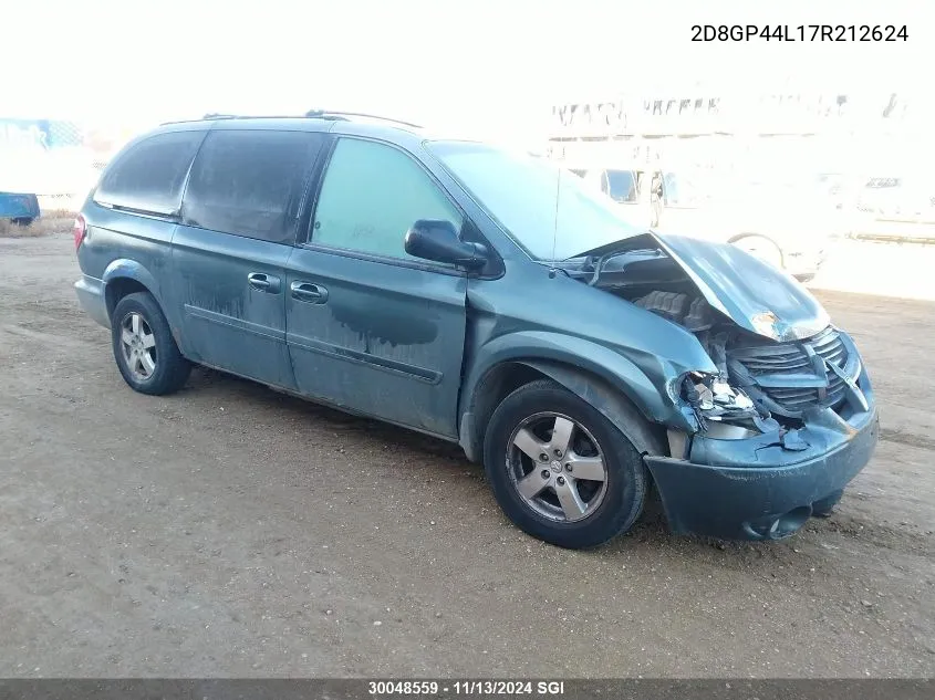 2007 Dodge Grand Caravan Sxt VIN: 2D8GP44L17R212624 Lot: 30048559