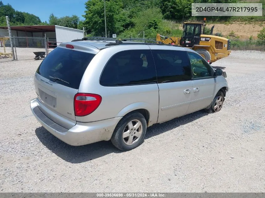 2D4GP44L47R217995 2007 Dodge Grand Caravan Sxt