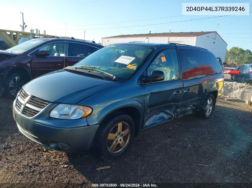 2007 Dodge Grand Caravan Sxt VIN: 2D4GP44L37R339246 Lot: 39703800