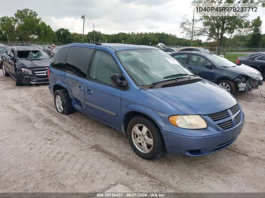 2007 Dodge Caravan Sxt VIN: 1D4GP45R97B237712 Lot: 39758437