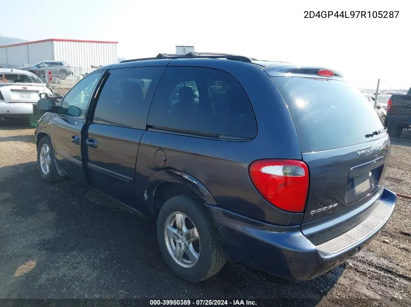 2D4GP44L97R105287 2007 Dodge Grand Caravan Sxt