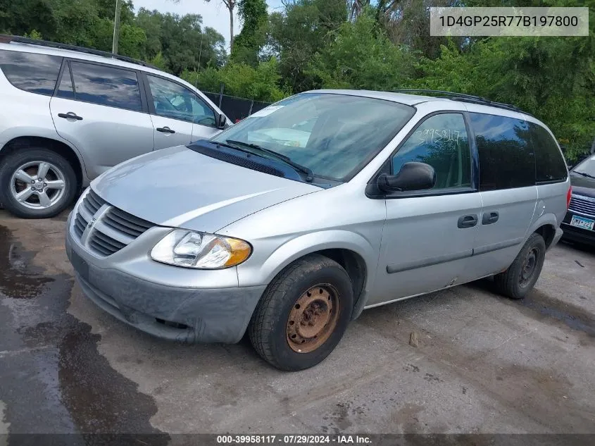 2007 Dodge Caravan Se VIN: 1D4GP25R77B197800 Lot: 39958117