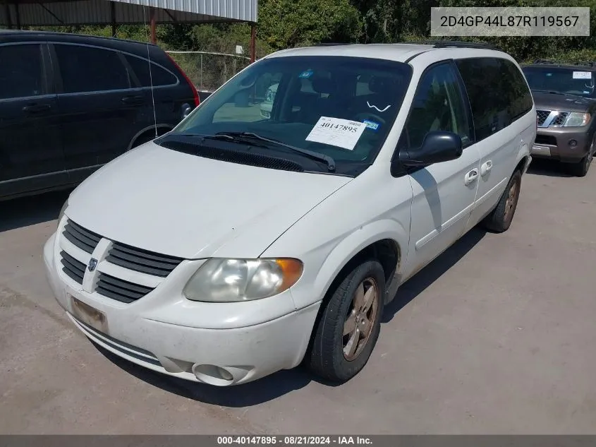 2D4GP44L87R119567 2007 Dodge Grand Caravan Sxt