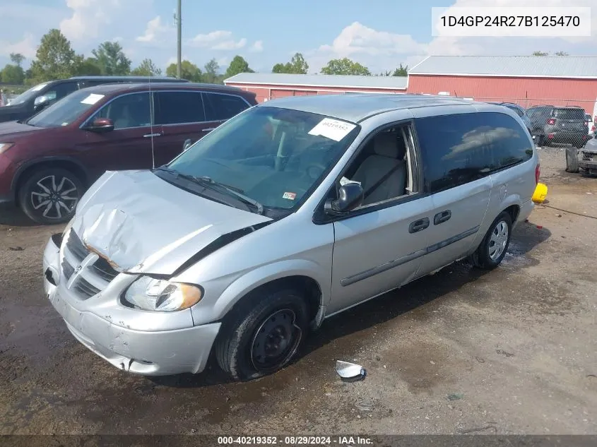 2007 Dodge Grand Caravan Se VIN: 1D4GP24R27B125470 Lot: 40219352