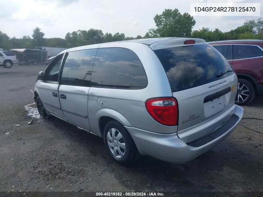 2007 Dodge Grand Caravan Se VIN: 1D4GP24R27B125470 Lot: 40219352