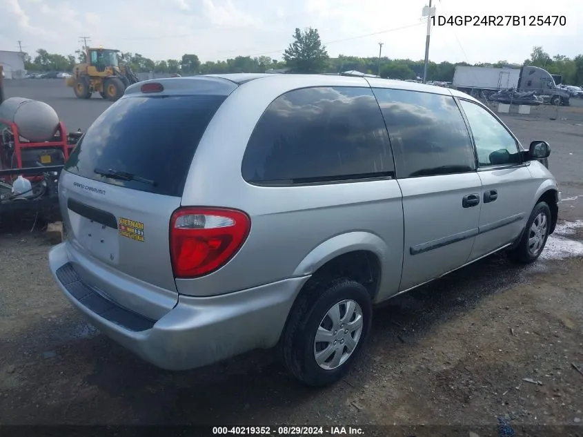 2007 Dodge Grand Caravan Se VIN: 1D4GP24R27B125470 Lot: 40219352