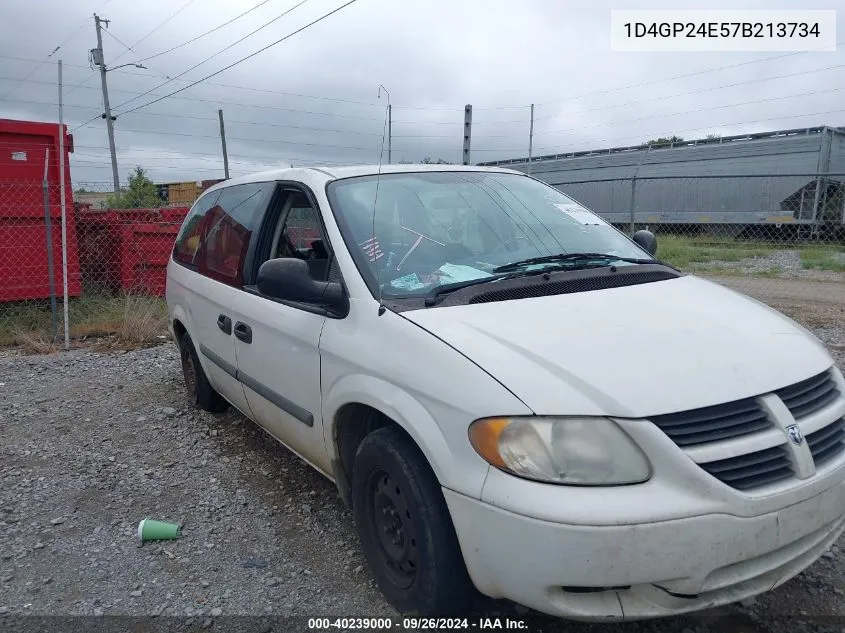 2007 Dodge Grand Caravan Se VIN: 1D4GP24E57B213734 Lot: 40239000