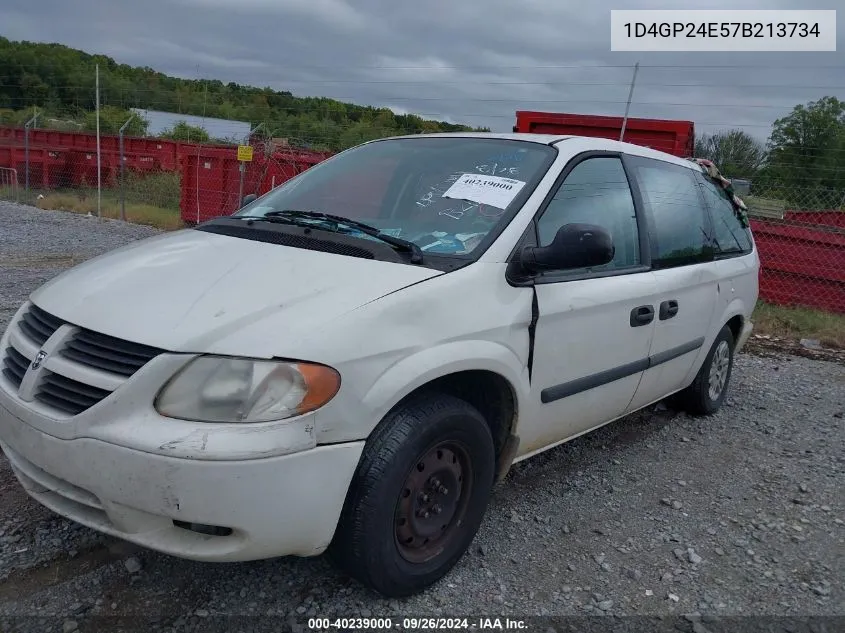 2007 Dodge Grand Caravan Se VIN: 1D4GP24E57B213734 Lot: 40239000