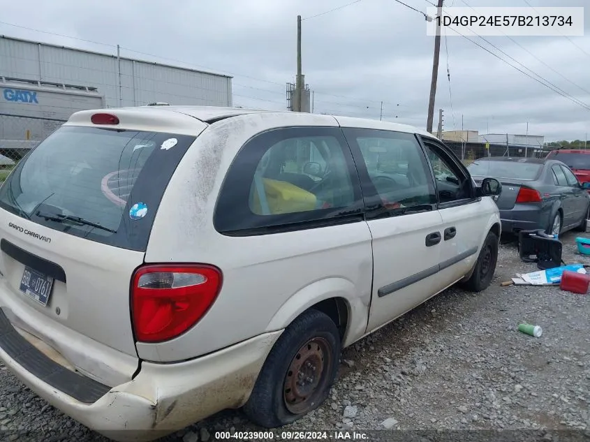 2007 Dodge Grand Caravan Se VIN: 1D4GP24E57B213734 Lot: 40239000