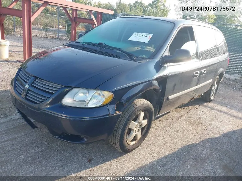 2007 Dodge Grand Caravan Se VIN: 1D4GP24R07B178572 Lot: 40301461