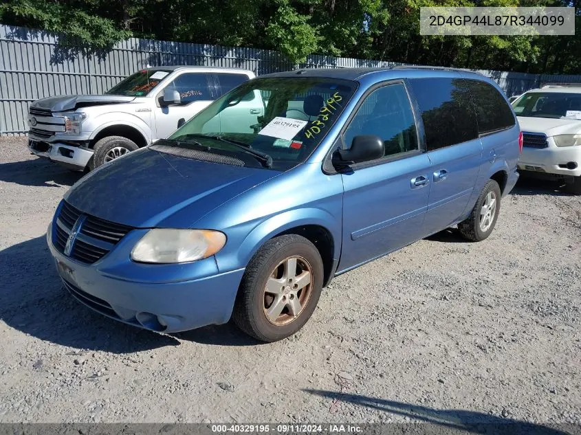 2D4GP44L87R344099 2007 Dodge Grand Caravan Sxt