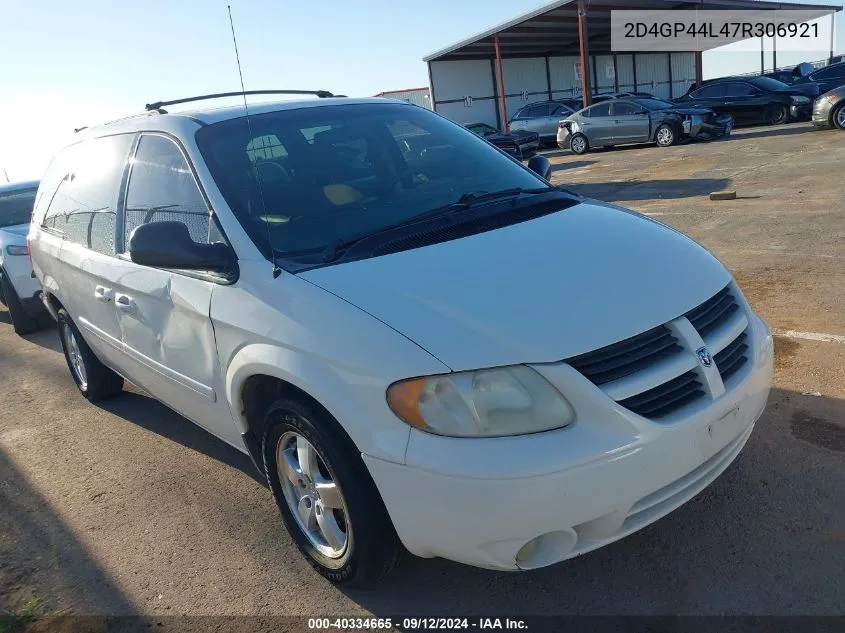 2D4GP44L47R306921 2007 Dodge Grand Caravan Sxt