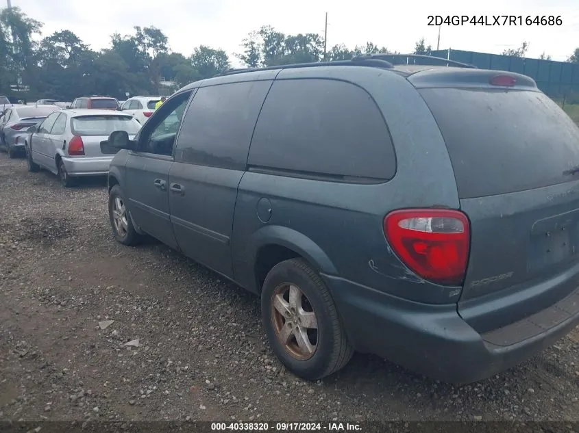 2007 Dodge Grand Caravan Sxt VIN: 2D4GP44LX7R164686 Lot: 40338320