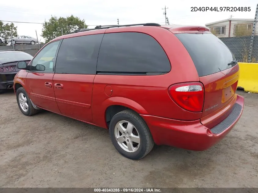 2D4GP44L97R204885 2007 Dodge Grand Caravan Sxt