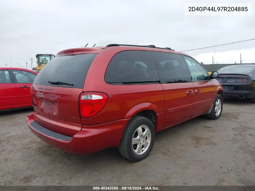 2D4GP44L97R204885 2007 Dodge Grand Caravan Sxt