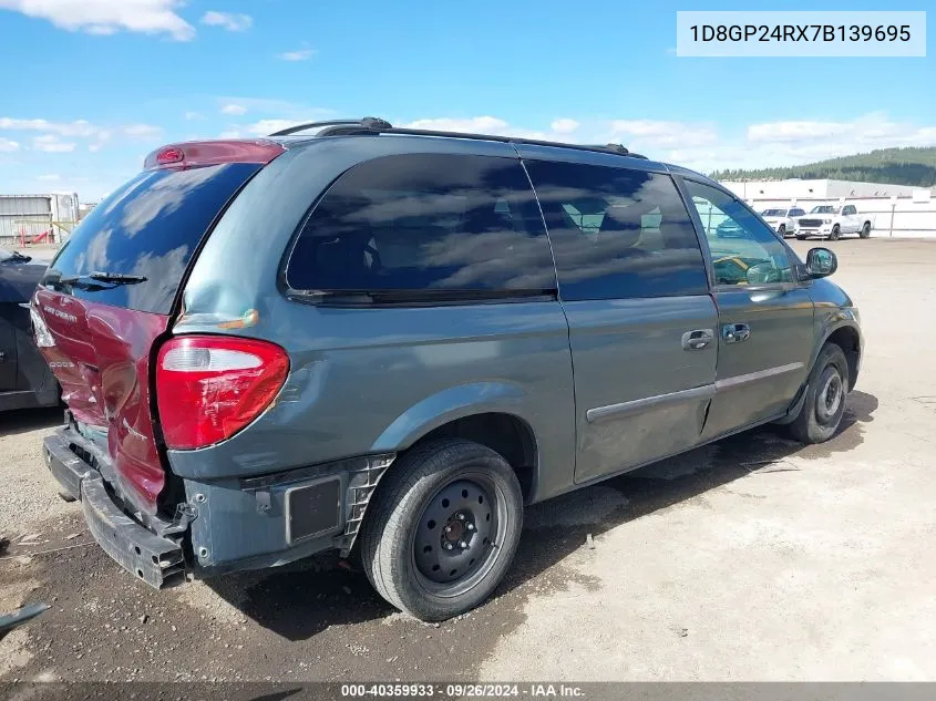 2007 Dodge Grand Caravan Se VIN: 1D8GP24RX7B139695 Lot: 40359933