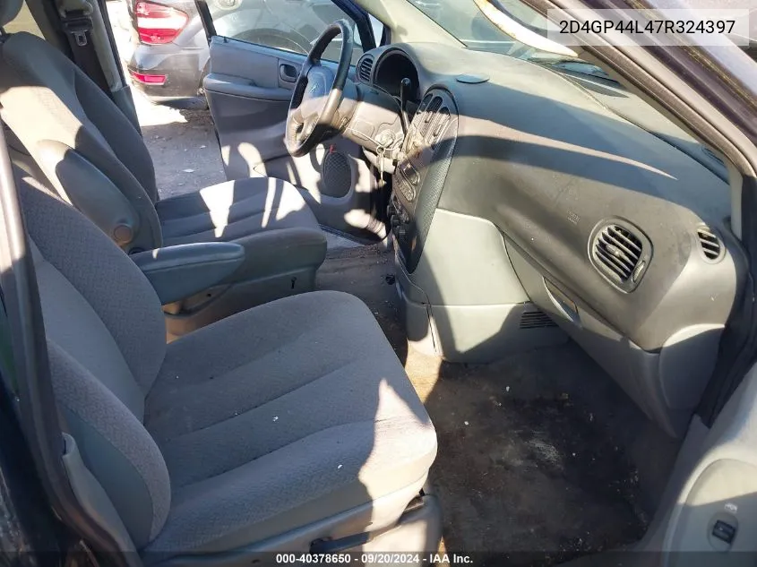 2007 Dodge Grand Caravan Sxt VIN: 2D4GP44L47R324397 Lot: 40378650