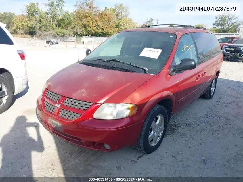 2007 Dodge Grand Caravan Sxt VIN: 2D4GP44L07R287879 Lot: 40391439