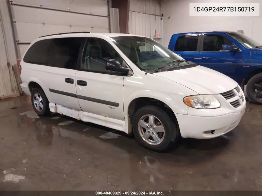 2007 Dodge Grand Caravan Se VIN: 1D4GP24R77B150719 Lot: 40409329