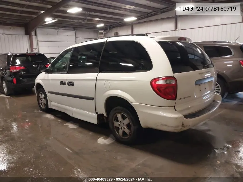 2007 Dodge Grand Caravan Se VIN: 1D4GP24R77B150719 Lot: 40409329