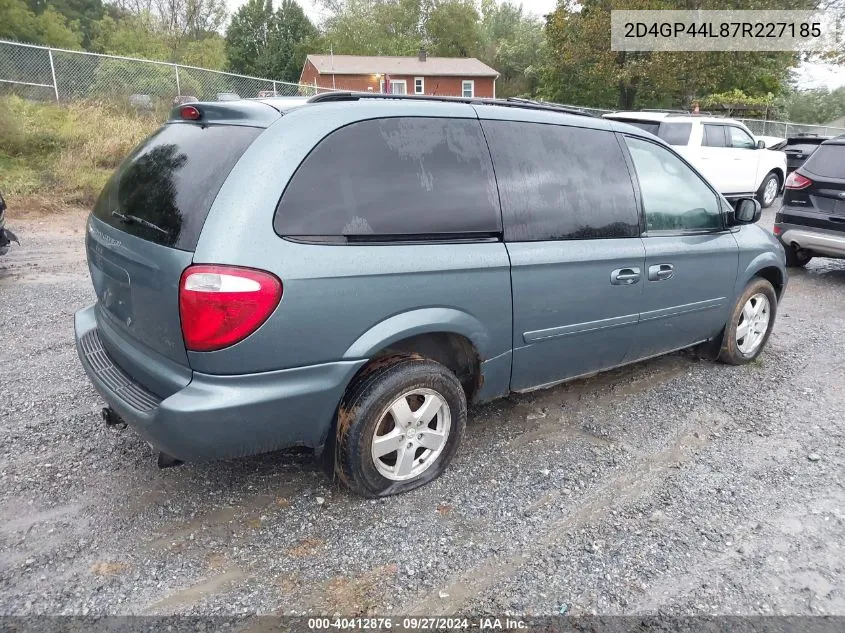 2D4GP44L87R227185 2007 Dodge Grand Caravan Sxt