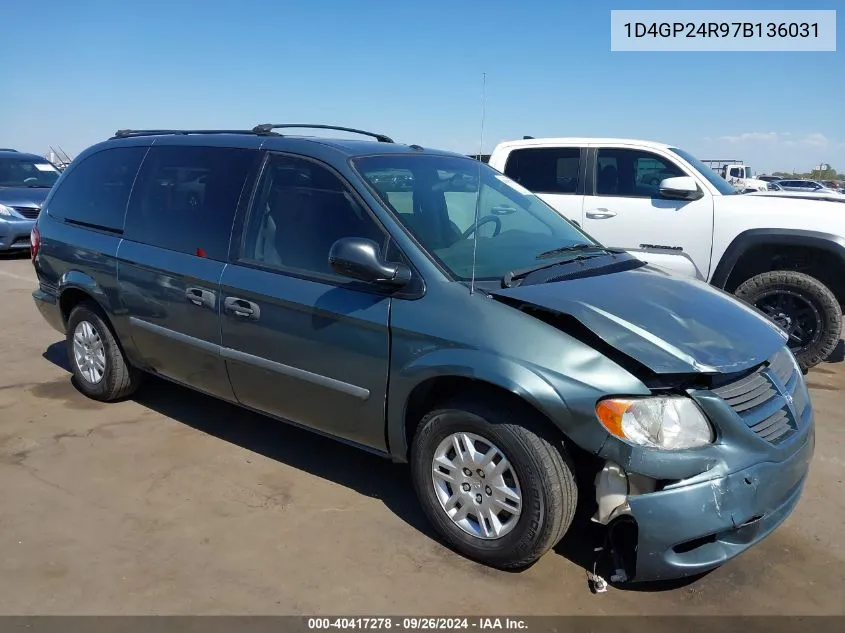 1D4GP24R97B136031 2007 Dodge Grand Caravan Se