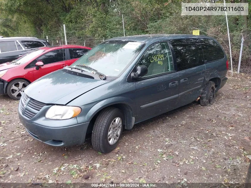 2007 Dodge Grand Caravan Se VIN: 1D4GP24R97B211603 Lot: 40427641