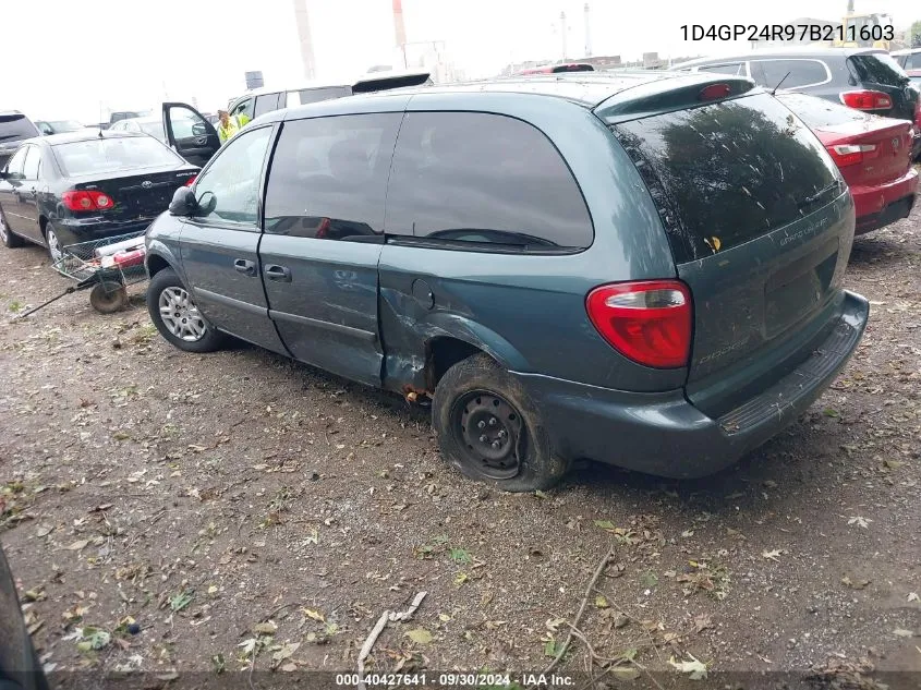 2007 Dodge Grand Caravan Se VIN: 1D4GP24R97B211603 Lot: 40427641