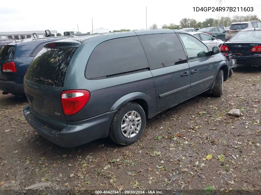 2007 Dodge Grand Caravan Se VIN: 1D4GP24R97B211603 Lot: 40427641